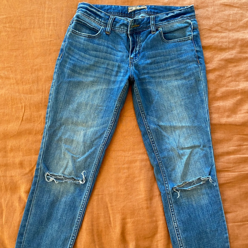 Free People Distressed Jeans
